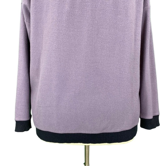 Xersion Purple Zip Shoulder Knit Sweater - Picture 11 of 15